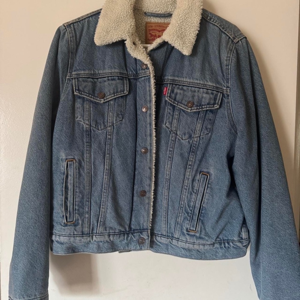Levi’s Sherpa Denim Jacket Women’s XL